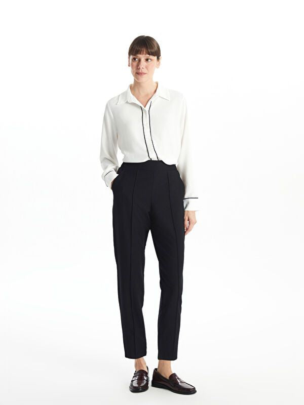 Moudda LC Waikiki - Pantalon tissé moyen Femme Noir - Tunisie 1