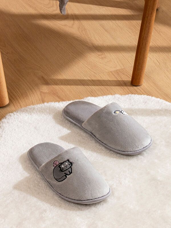 Moudda LC Waikiki - Pantoufles maison Femme Gris - Tunisie 1