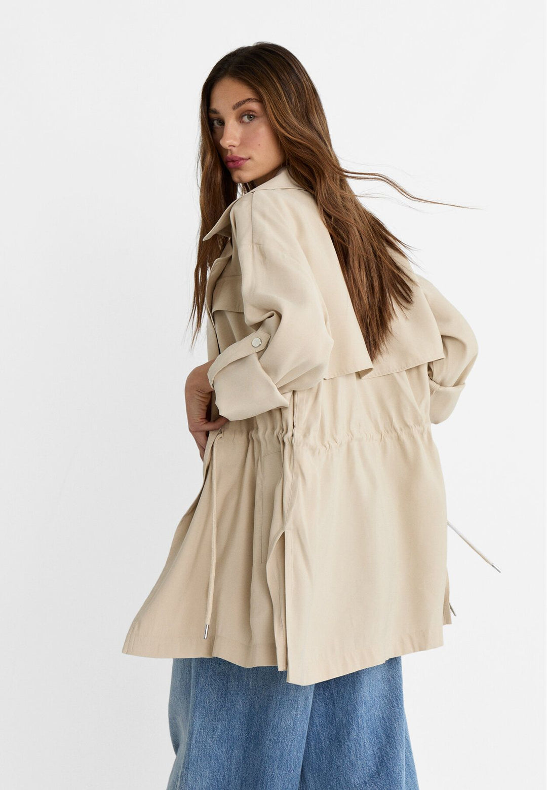 Moudda STRADIVARIUS - Trench Fluide Court - Tunisie 5