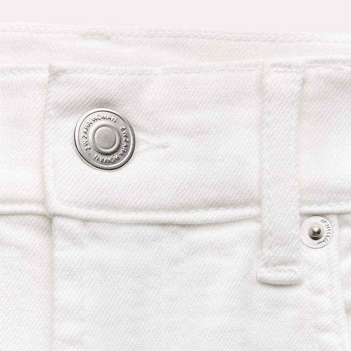 Moudda ZARA - Jean bootcut taille haute court blanc - Tunisie 3