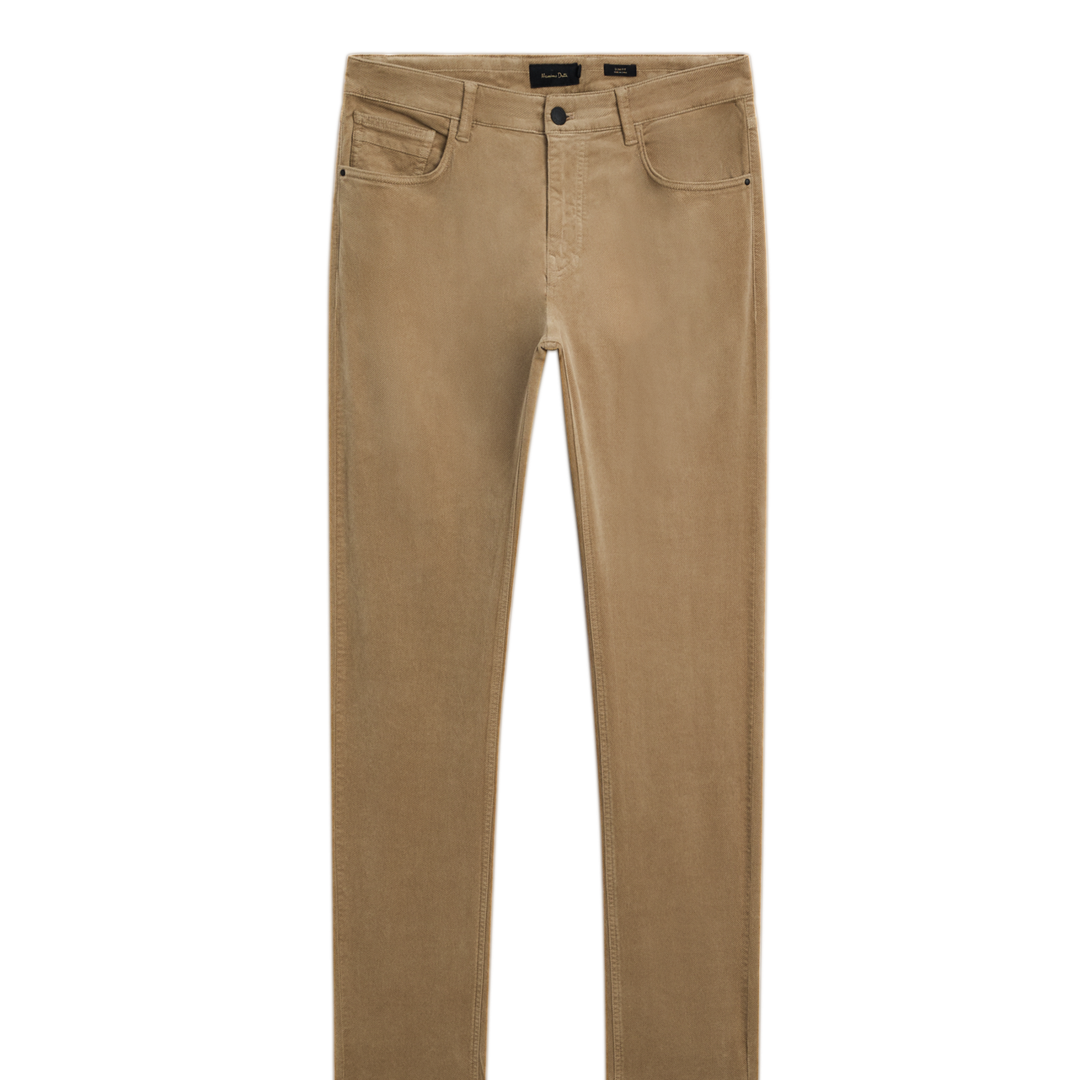 Moudda Massimo Dutti - Pantalon jean velours côtelé diagonal coupe slim - Tunisie 1
