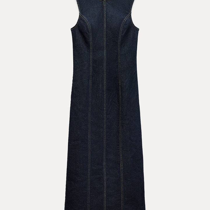 Moudda ZARA - Robe mi-longue en jean brut ajustée - Tunisie 1