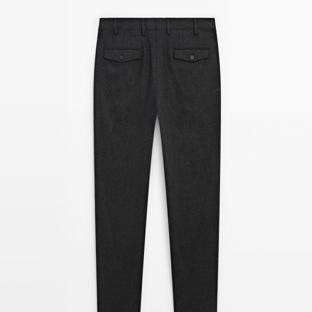 Moudda Massimo Dutti - Pantalon habillé flanelle cachemire - Tunisie 5