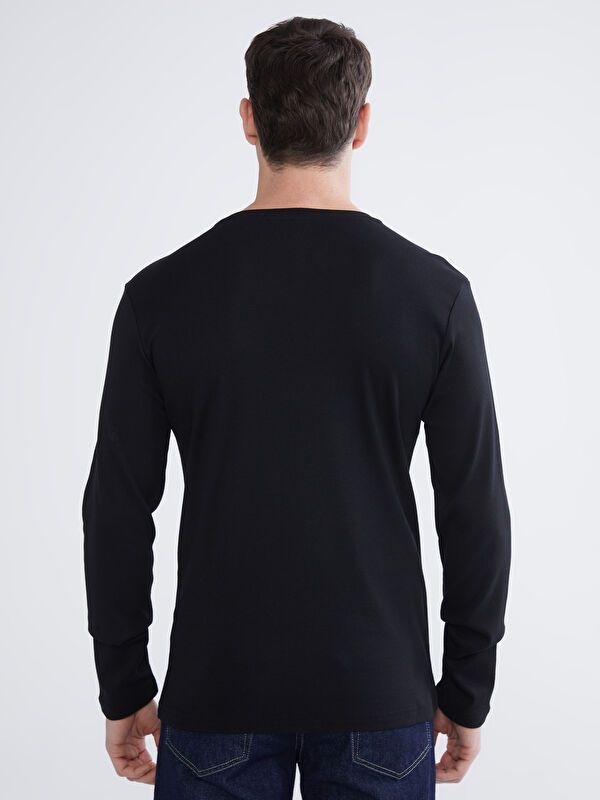 Moudda LC Waikiki - T-shirt basique manches longues en jersey pour Homme - Tunisie 4