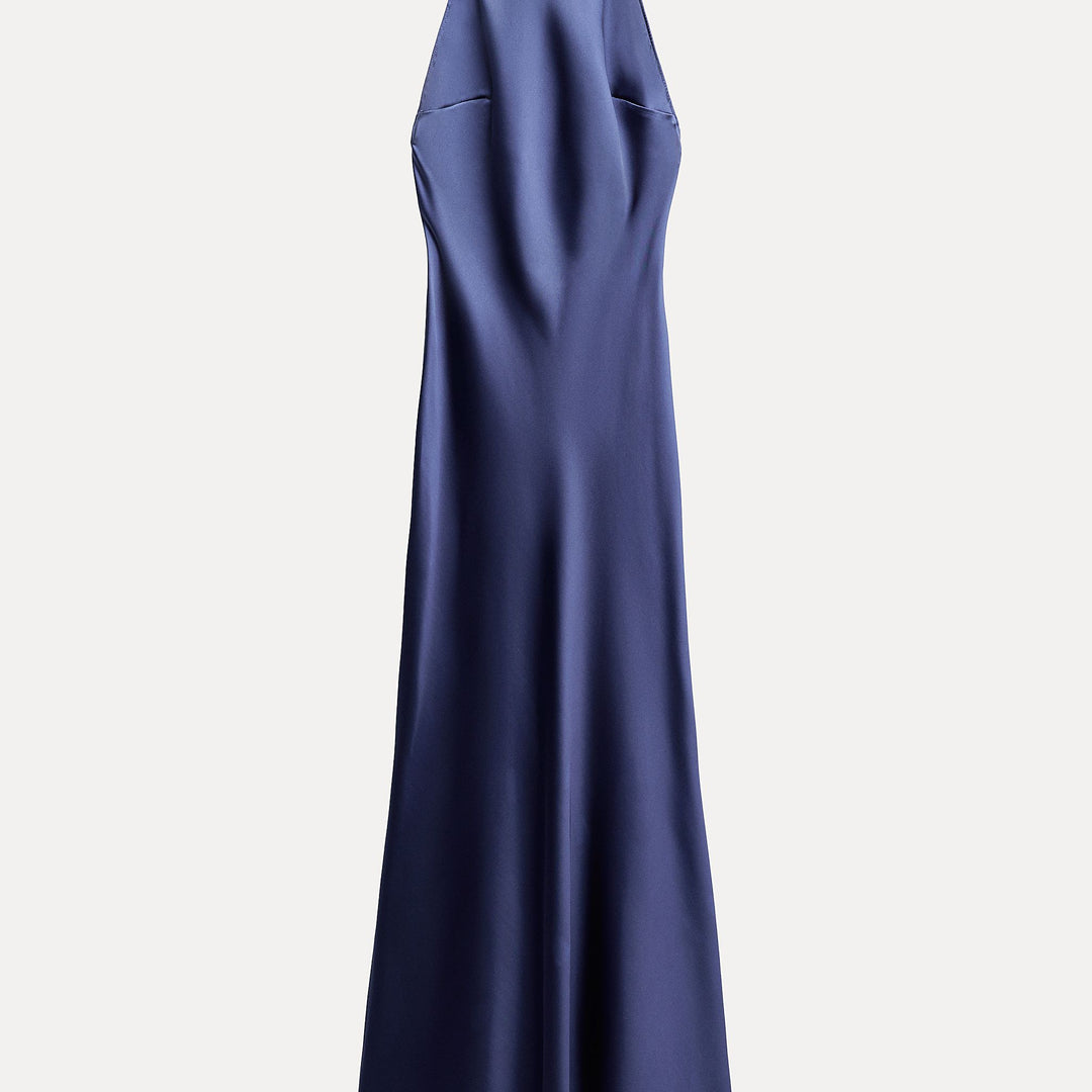 Moudda ZARA - Robe longue satinée col licou nœud dos ouvert - Tunisie 1