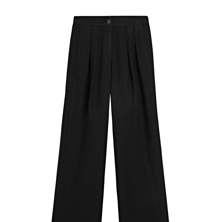 Moudda Massimo Dutti - Pantalon lin taille haute double pli - Tunisie 1