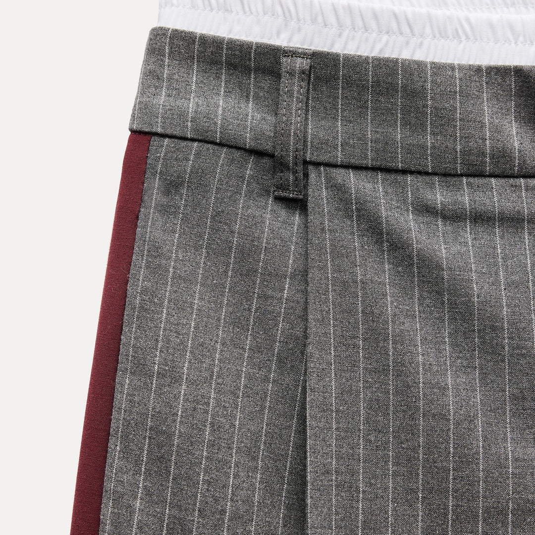 Moudda ZARA - Pantalon fluide rayure diplomatique, ceinture boxer, bande latérale - Tunisie 3