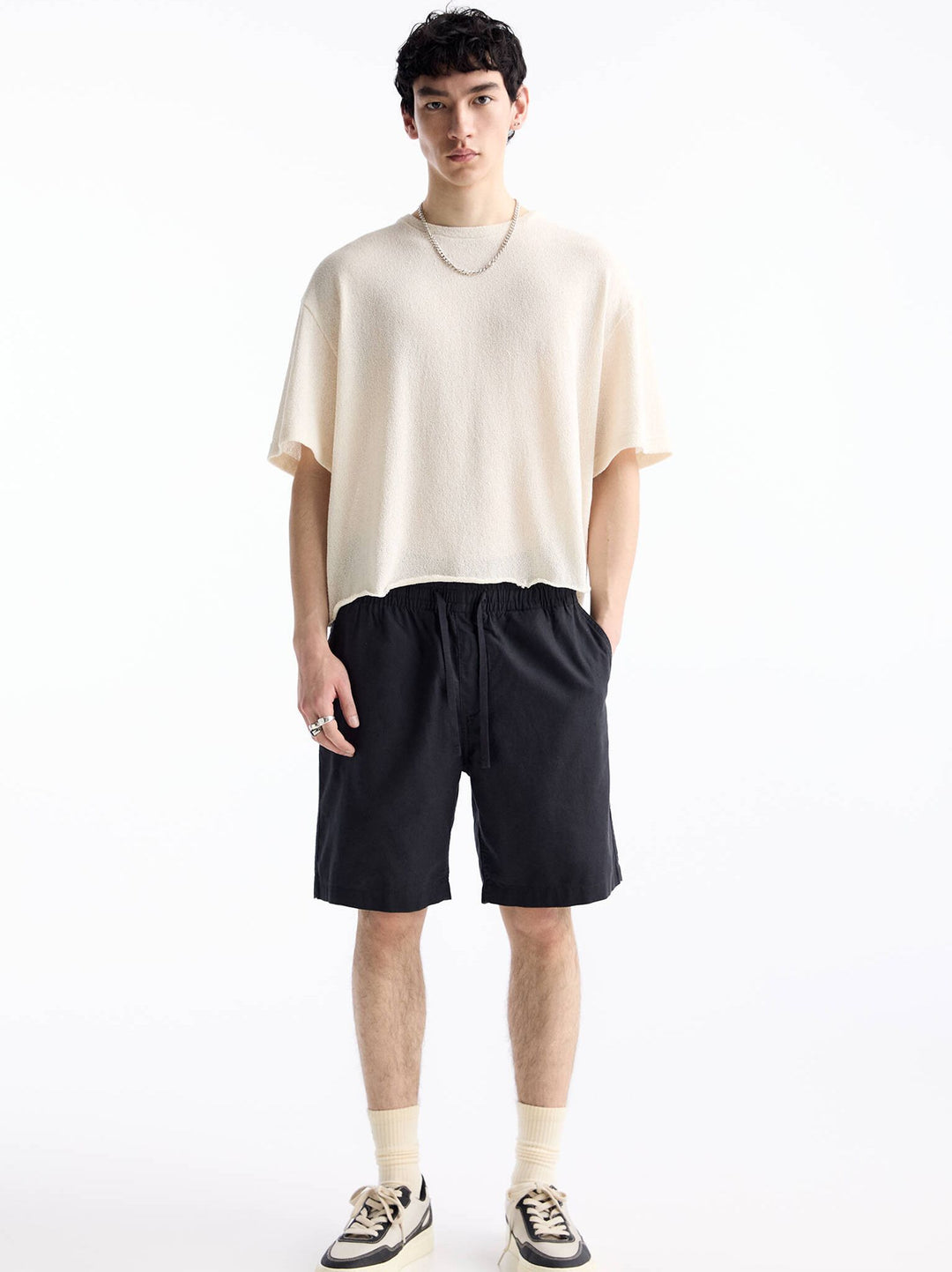 Moudda PULL & BEAR - Bermuda Jogger Lin Basique - Tunisie 1