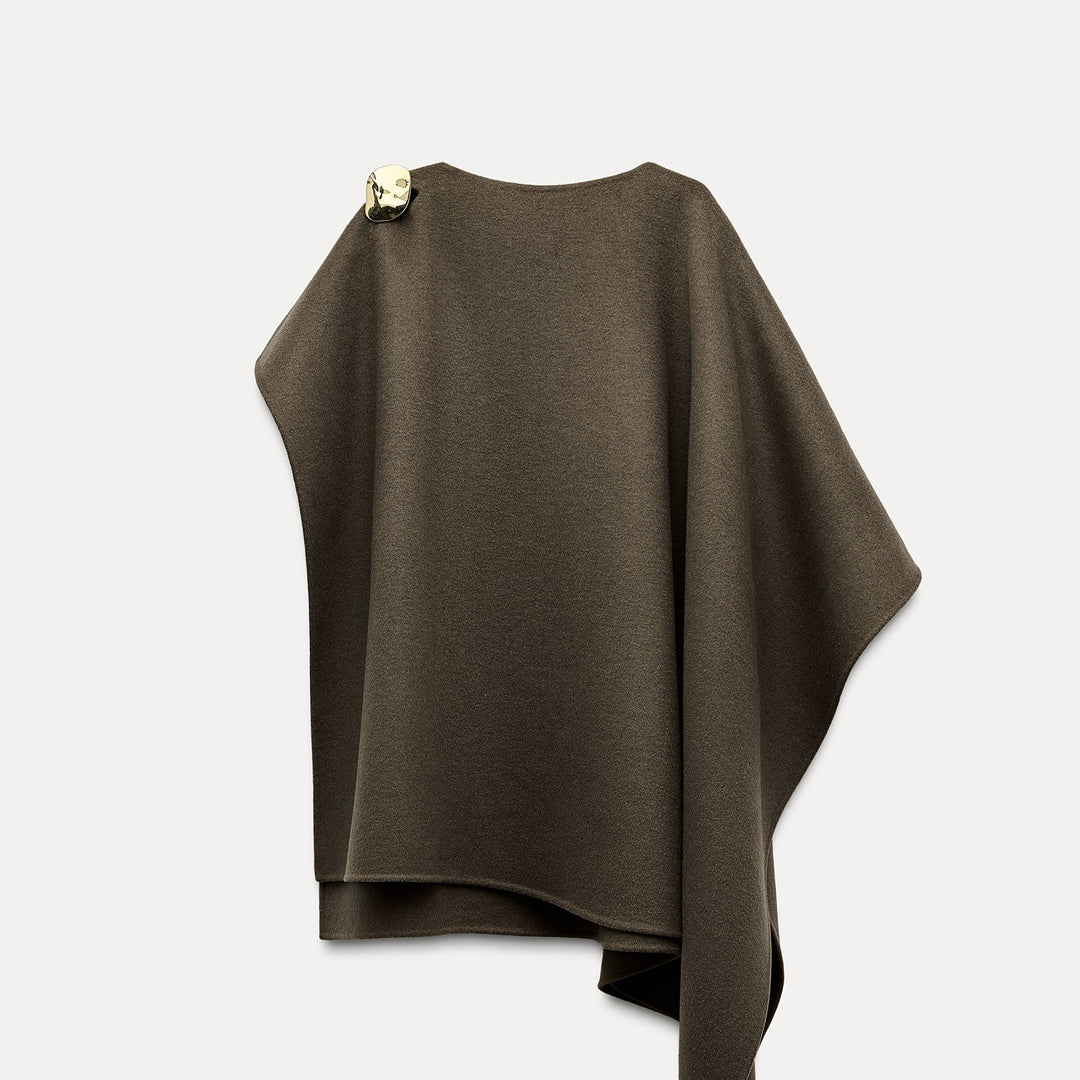 Moudda ZARA - Cape tissu double laine avec broche - Tunisie 2