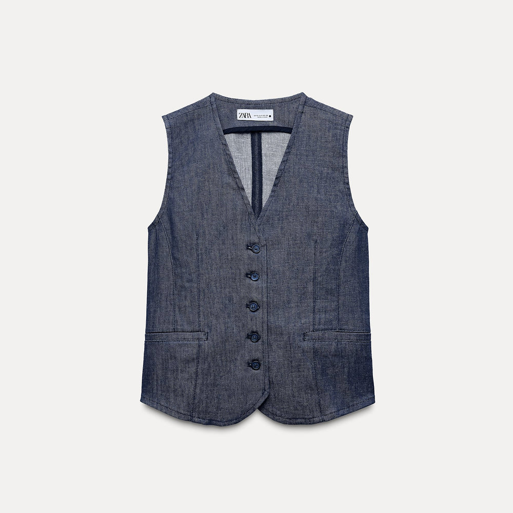 Moudda ZARA - Set D.W. gilet jean minimal - Tunisie 2