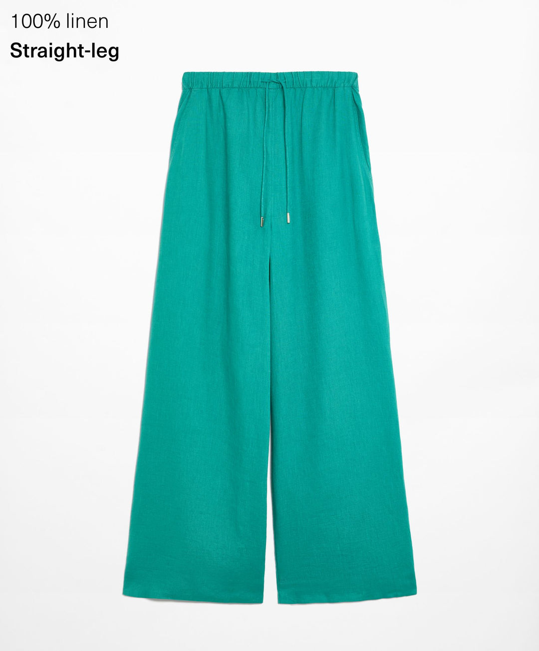 Moudda Oysho - Pantalon 100% Lin Relaxed Taille Moyenne - Tunisie 1