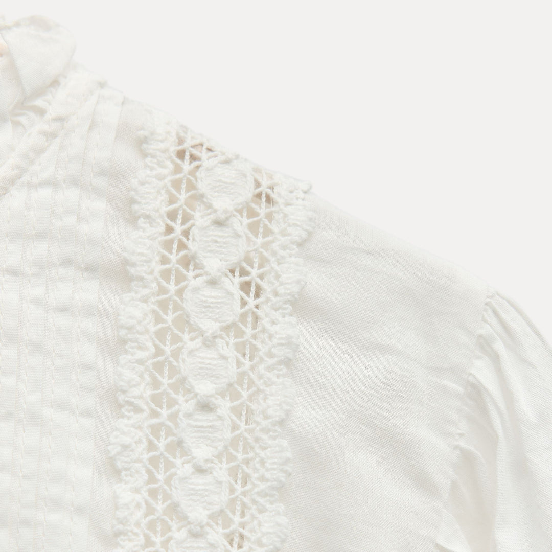 Moudda ZARA - Blouse romantique broderie et dentelles - Tunisie 3