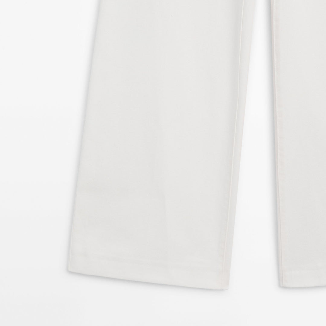 Moudda Massimo Dutti - Jean taille haute évasé blanc cassé - Tunisie 6