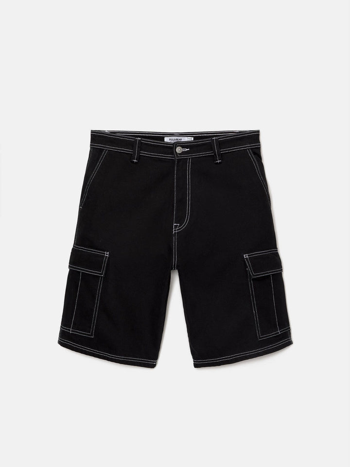 Moudda PULL & BEAR - Bermuda Cargo Coutures Contrastées - Tunisie 1