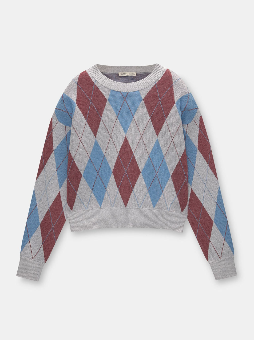 Moudda PULL & BEAR - Pull Losanges Gris - Tunisie 1