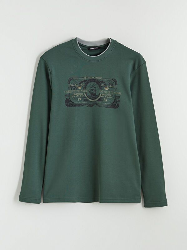 Moudda LC Waikiki - Sweatshirt imprimé basique pour Homme - Tunisie 3