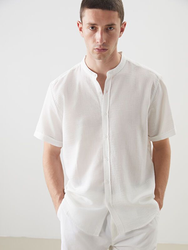 Moudda LC Waikiki - Chemise manches courtes en tissu pour Homme - Tunisie 1