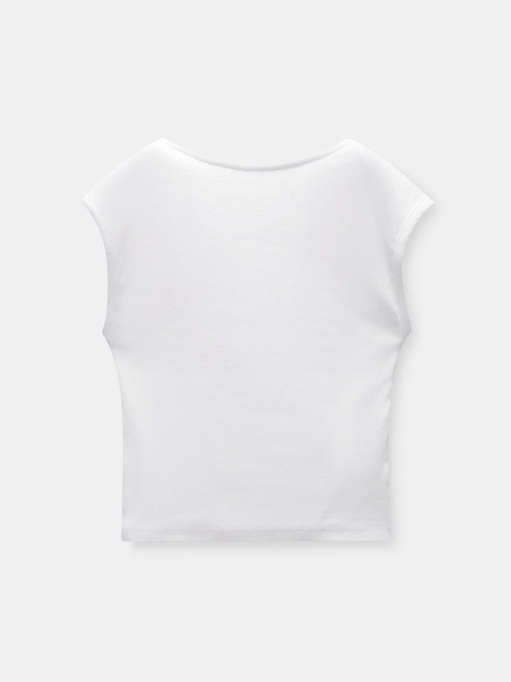 Moudda PULL & BEAR - Body Côtelé Manches Entières Encolure Dos - Tunisie 3