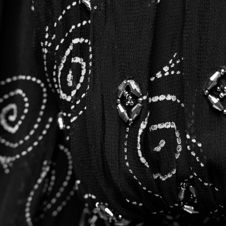 Moudda ZARA - Robe imprimée froncée avec strass - Tunisie 5