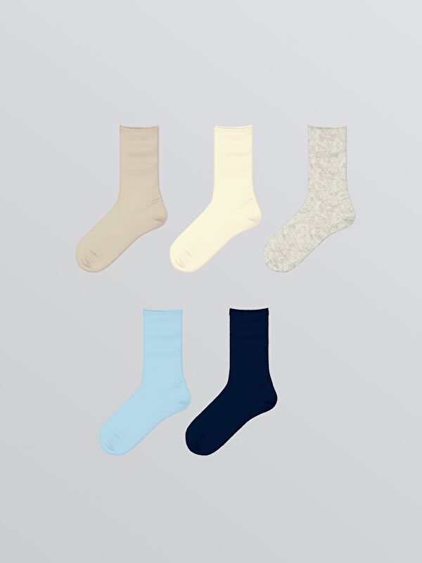 Moudda LC Waikiki - Chaussettes courtes Femme Gris clair - Tunisie 1