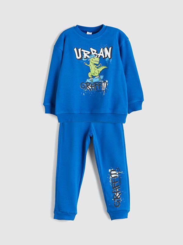 Moudda LC Waikiki - Ensemble en jersey manches courtes Garçon Bleu moyen - Tunisie 1