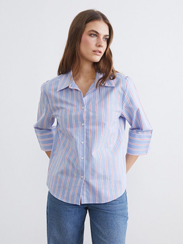 Moudda LC Waikiki - Chemise manches longues en tissu pour Femme - Tunisie 1