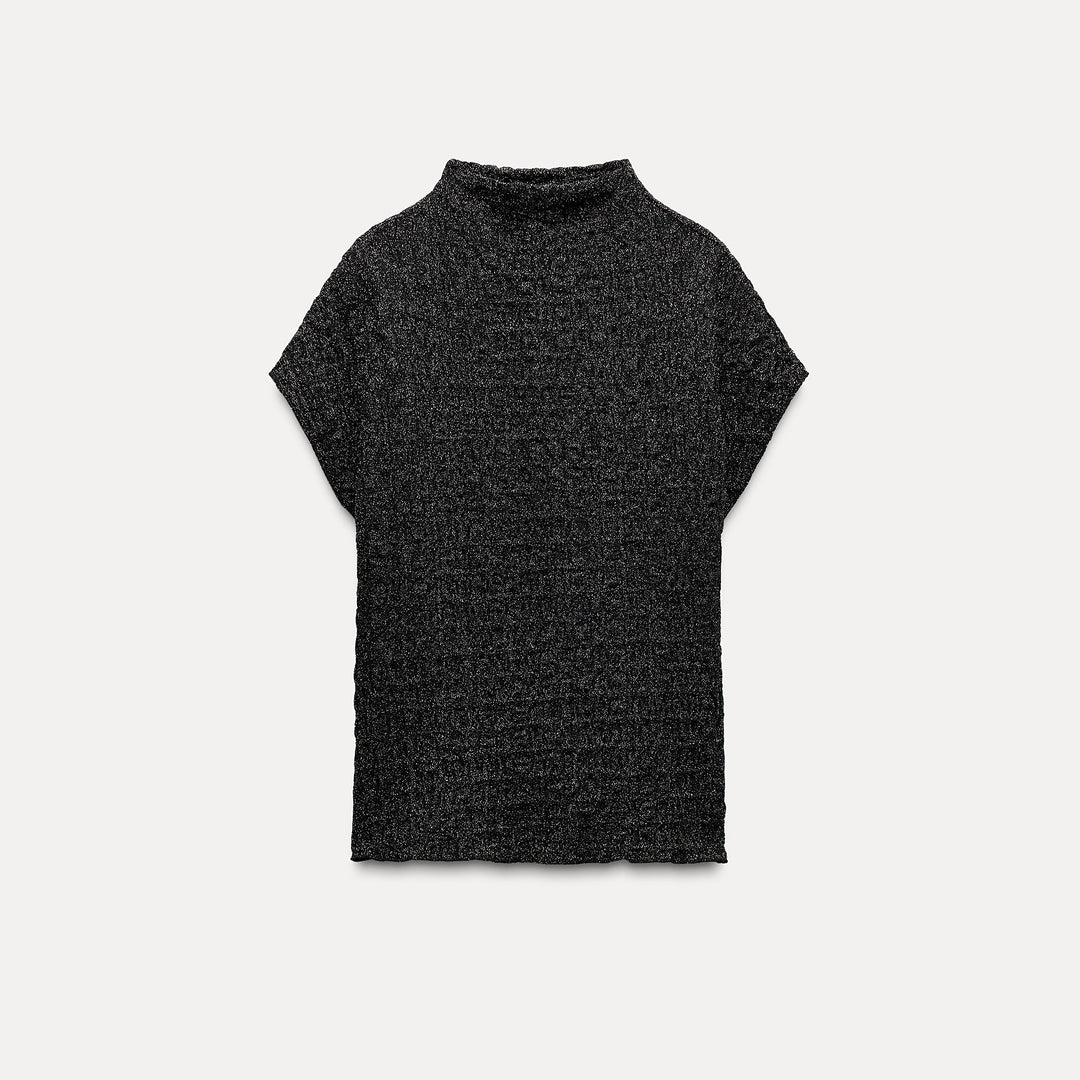 Moudda ZARA - Top Texturé Lurex - Tunisie 1