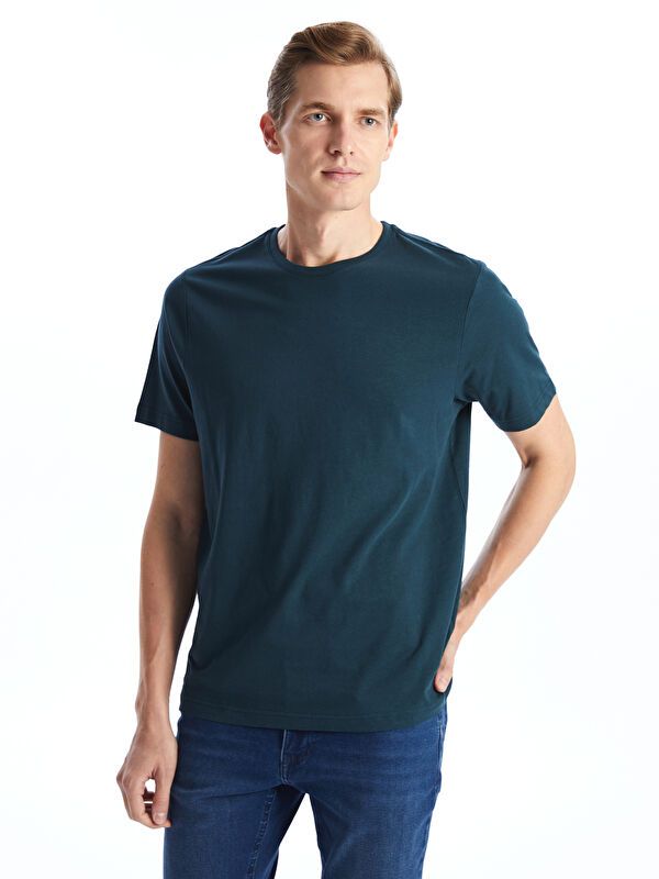 Moudda LC Waikiki - T-shirt basique col rond manches courtes en jersey - Tunisie 1