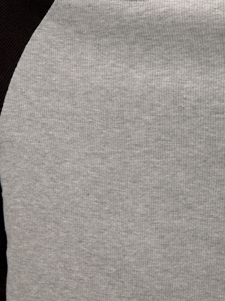 Moudda PULL & BEAR - T-Shirt Pacific Manches Raglan Gris Moyen - Tunisie 4