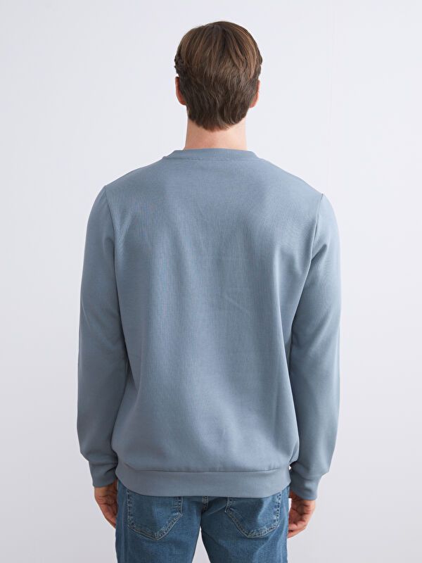 Moudda LC Waikiki - Sweat-shirt basique en jersey imprimé pour Hommes - Tunisie 4