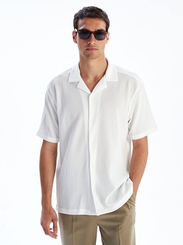 Moudda LC Waikiki - Chemise manches courtes en tissu pour Homme - Tunisie 1