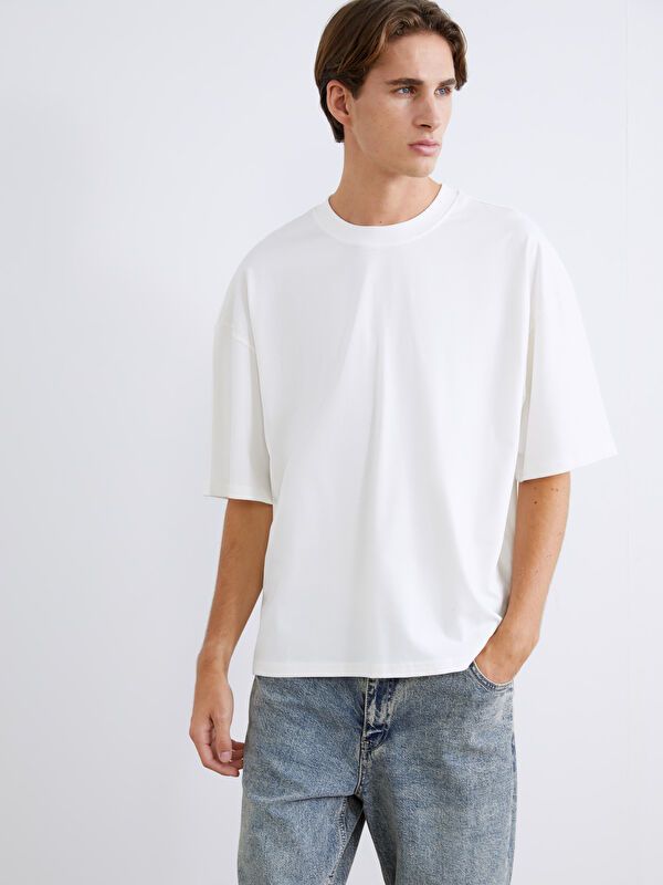 Moudda LC Waikiki - T-shirt basique manches courtes en jersey - Tunisie 5