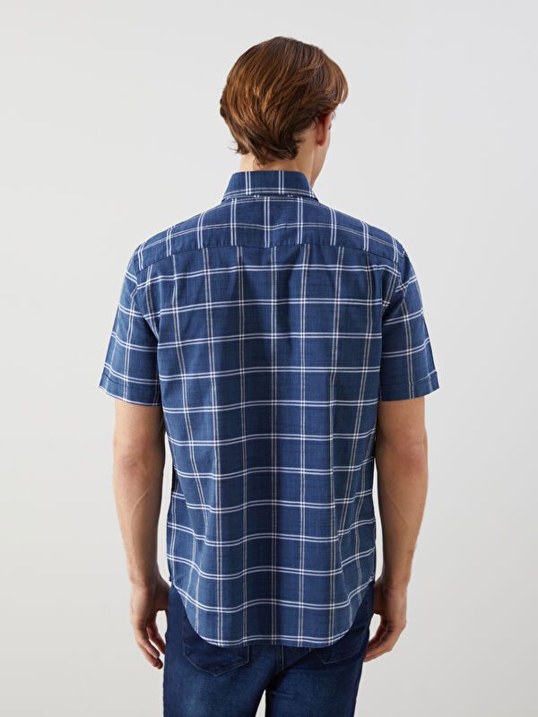 Moudda LC Waikiki - Chemise à carreaux manches courtes en tissu tissé pour Homme - Tunisie 4
