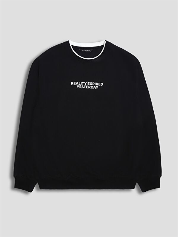 Moudda LC Waikiki - Sweatshirt imprimé basique - Tunisie 4