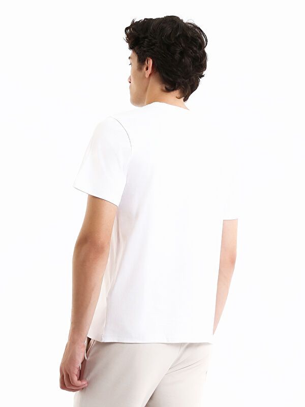 Moudda LC Waikiki - T-shirt imprimé en jersey manches courtes Homme Buxe blanc - Tunisie 5