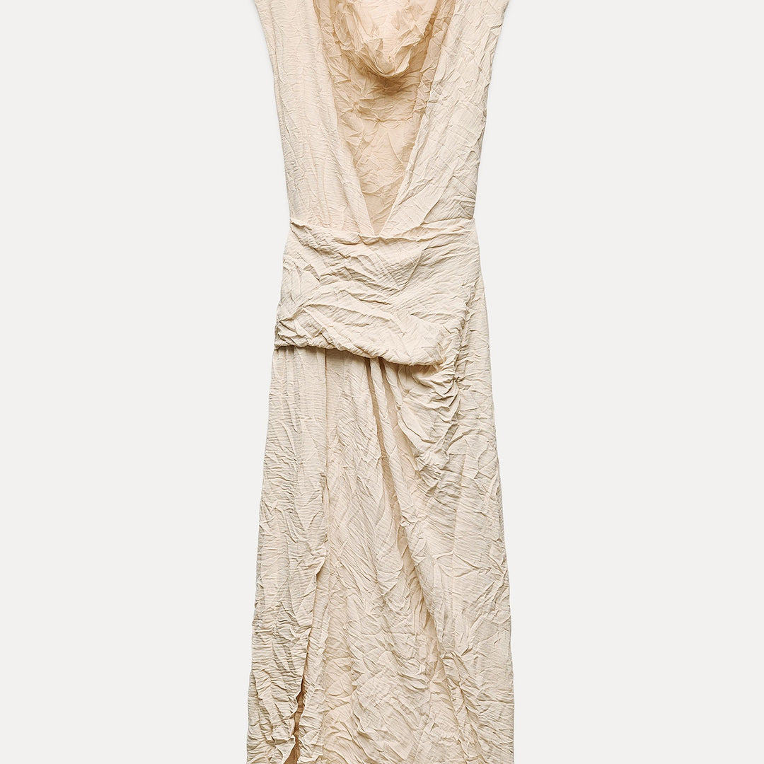 Moudda ZARA - Robe froissée combinée drapée - Tunisie 2