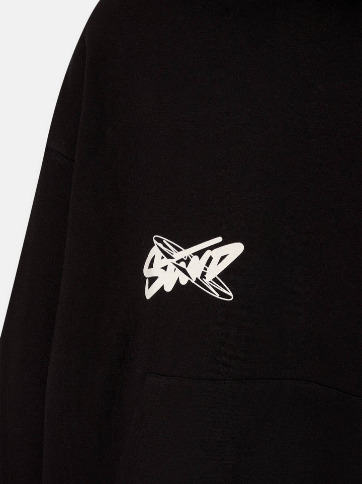 Moudda PULL & BEAR - Sweat à Capuche Updated Studio 01 Noir Lavé - Tunisie 8