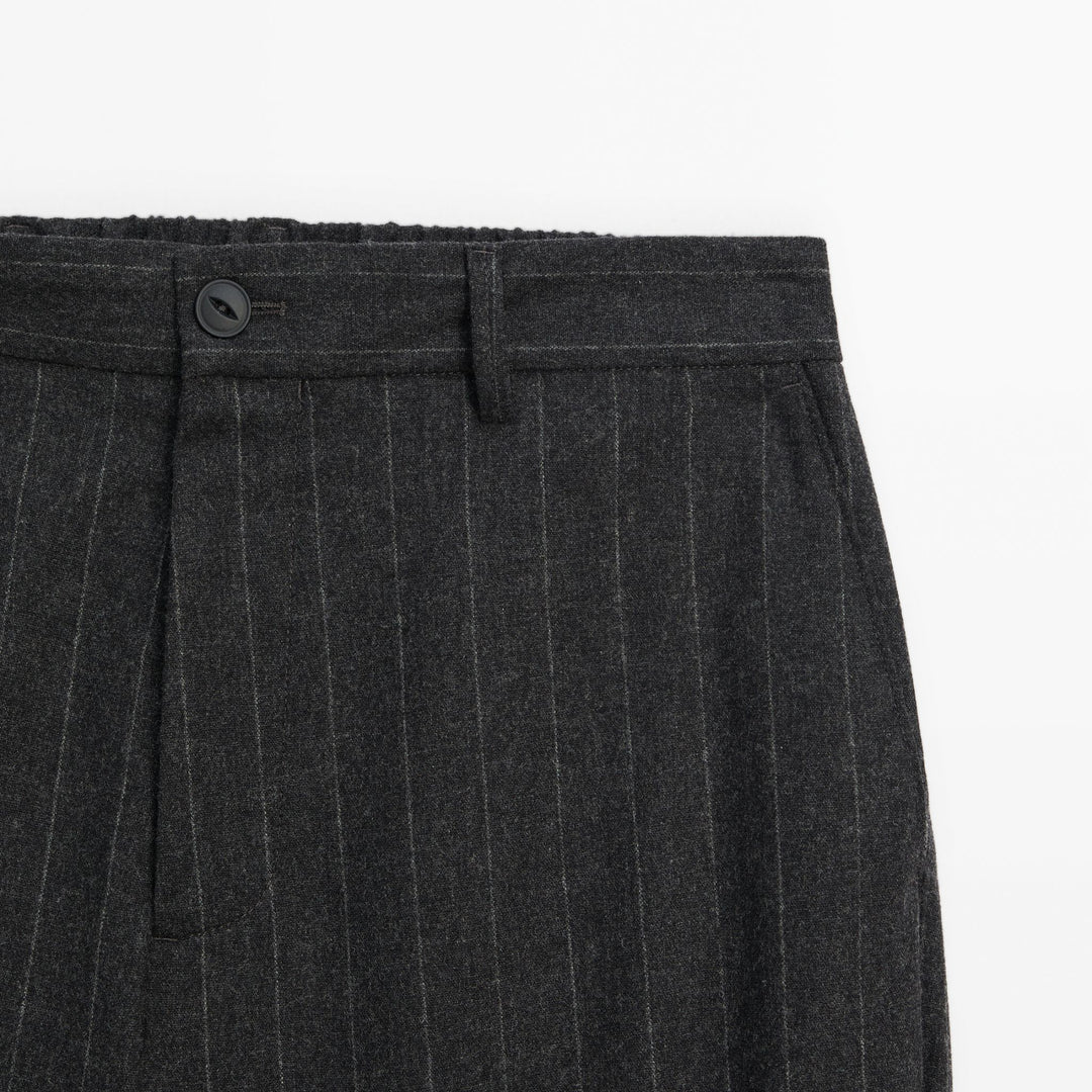 Moudda Massimo Dutti - Pantalon laine flanelle rayé - Tunisie 7