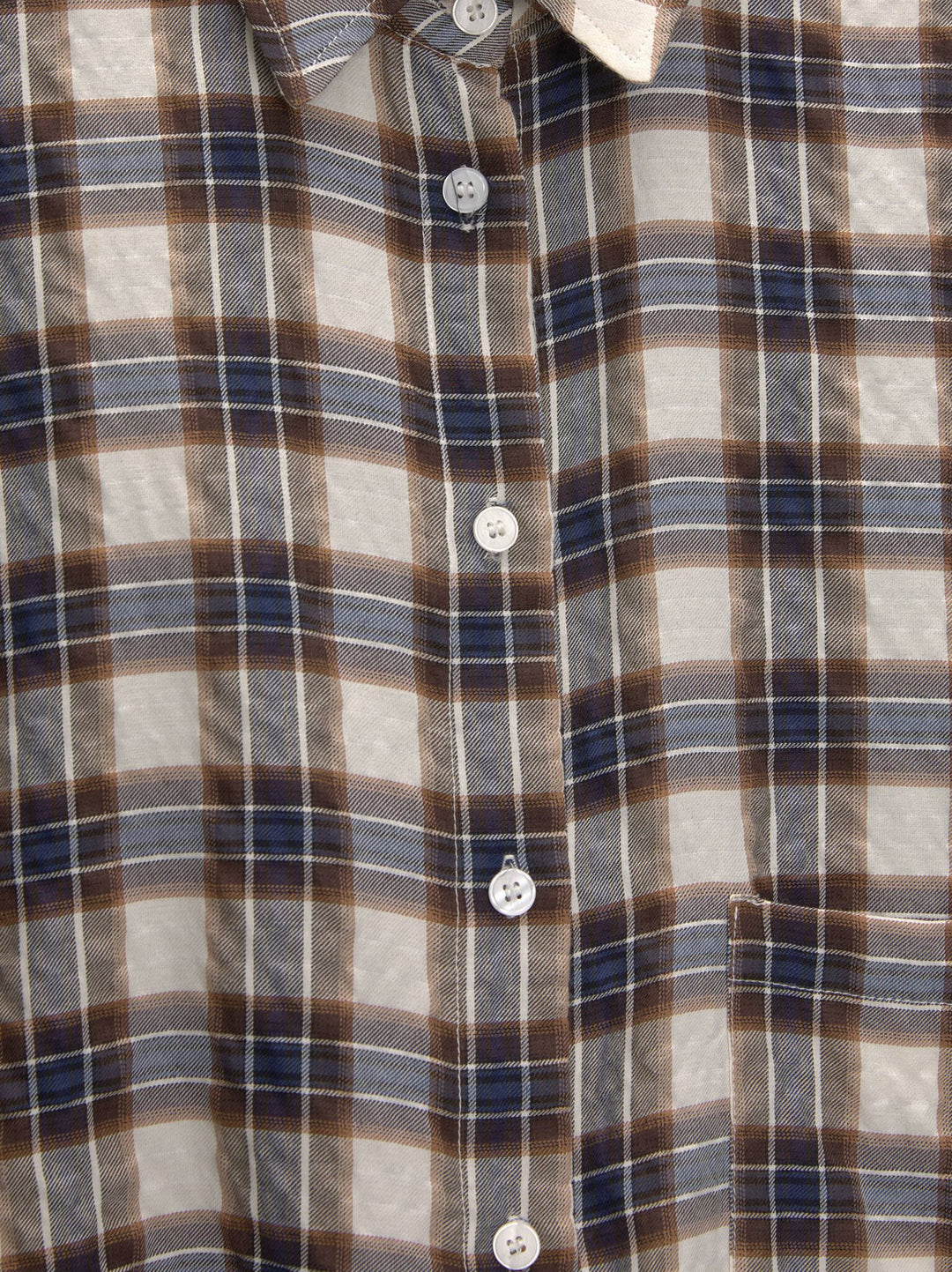 Moudda PULL & BEAR - Chemise Crop Poches à Carreaux - Tunisie 3