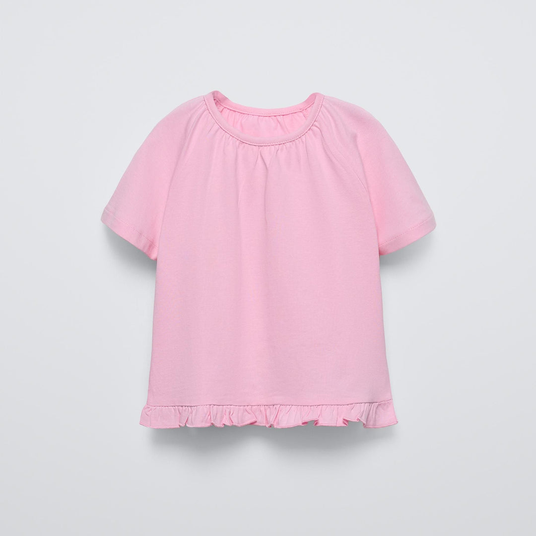 Moudda ZARA - T-shirt enfant volants bas, manches raglan - Tunisie 2