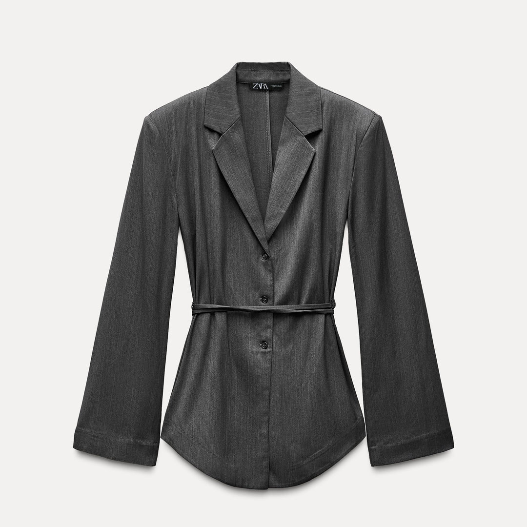 Moudda ZARA - Veste rayée diplomate détail chemise - Tunisie 1