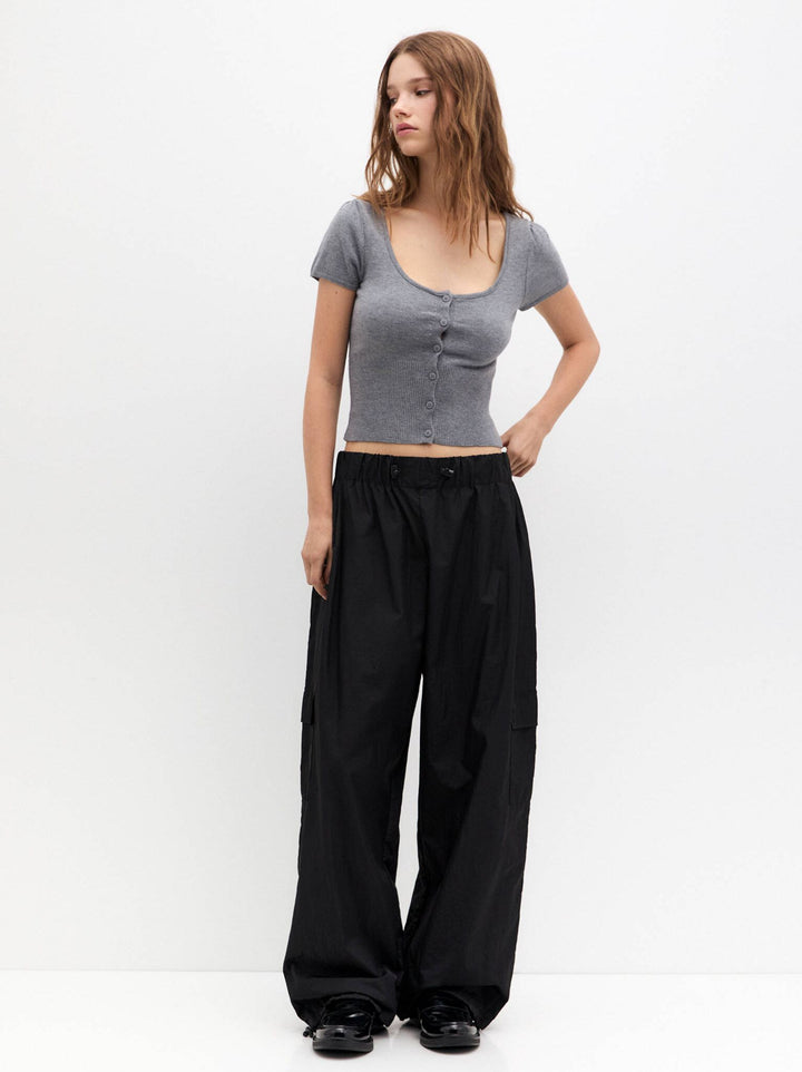 Moudda PULL & BEAR - Pantalon Large Élastique Ceinture Stopper Calidos - Tunisie 5