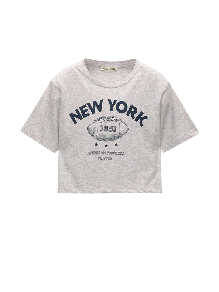 Moudda PULL & BEAR - Body Graphique Sport Gris - Tunisie 6