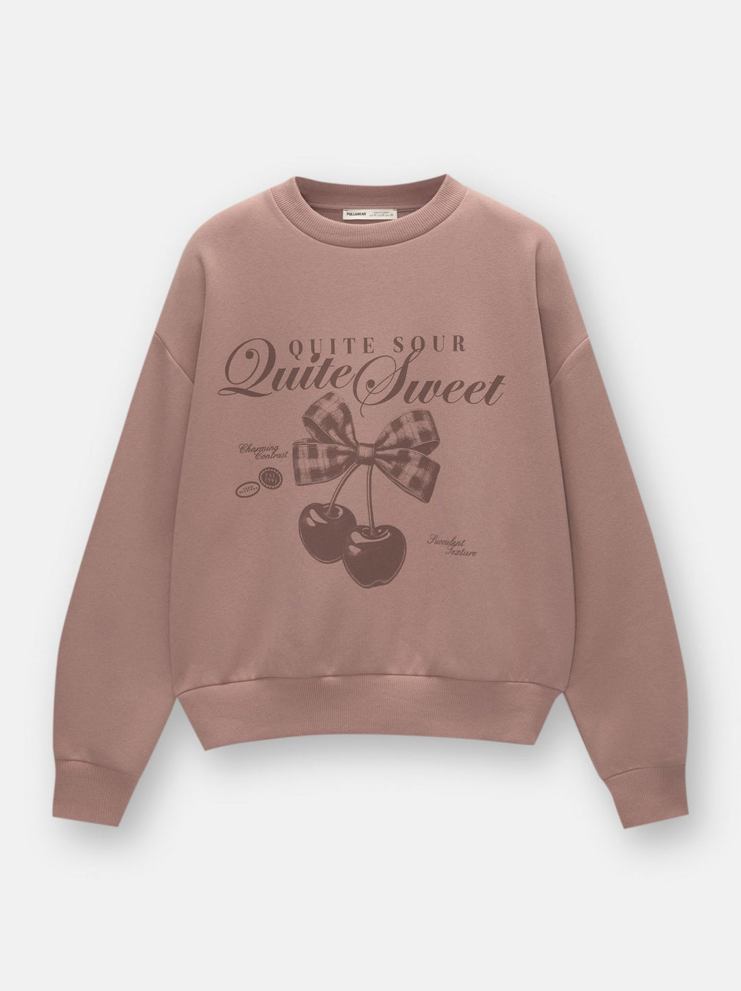 Moudda PULL & BEAR - Sweat Graphique Ballerines et Nœuds Rose - Tunisie 1