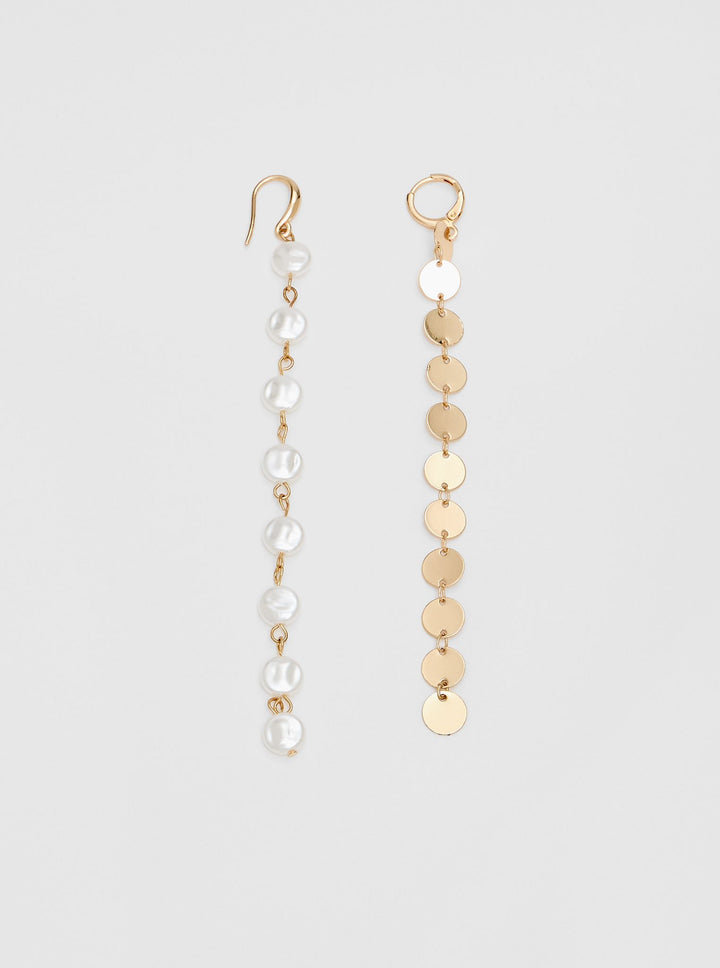Moudda STRADIVARIUS - Lot de 2 Boucles d'Oreilles Longues avec Perles - Tunisie 1
