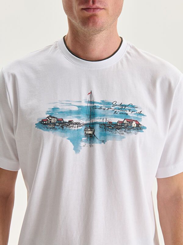 Moudda LC Waikiki - T-shirt imprimé manches courtes en jersey - Tunisie 3