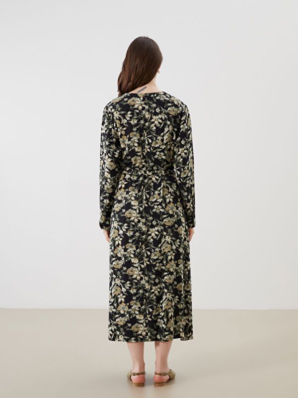 Moudda LC Waikiki - Robe tissée manches longues Femme Imprimé mélange - Tunisie 4