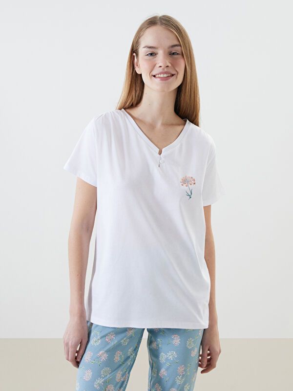 Moudda LC Waikiki - Pyjama en jersey à manches courtes pour Femmes - Tunisie 1