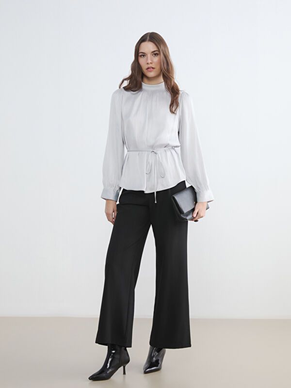 Moudda LC Waikiki - Chemisier (blouse) manches longues en tissu pour Femme - Tunisie 2