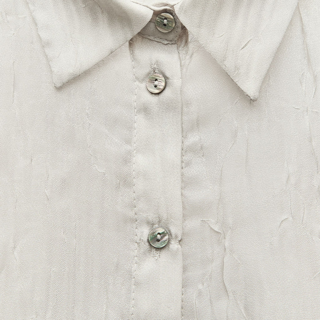 Moudda ZARA - Set chemise manches longues organza froissé - Tunisie 3